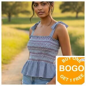 Sim & Sam Ruffle tube top size junior med NWT